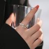 Adjustable Women's Ring Temperament Tide Ring Design Fashion Personality Commuter Style Index Finger Ring Wedding Party Jewelry Elegant Accessories