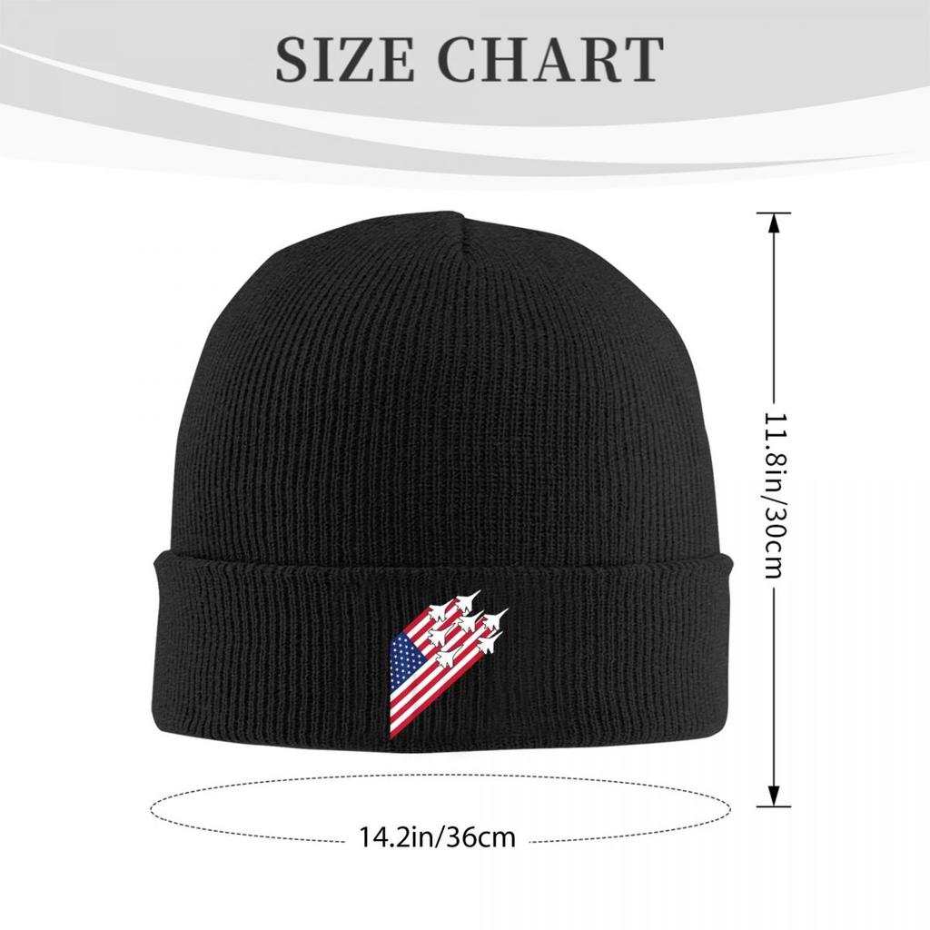USA American Flag Warm Knitted Cap Winter Knit Bonnet Hat Skullies Beanies Hip Hop Caps for Unisex