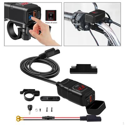 Motorcycle USB Charger Dual Phone for Smartphone Camera GPS