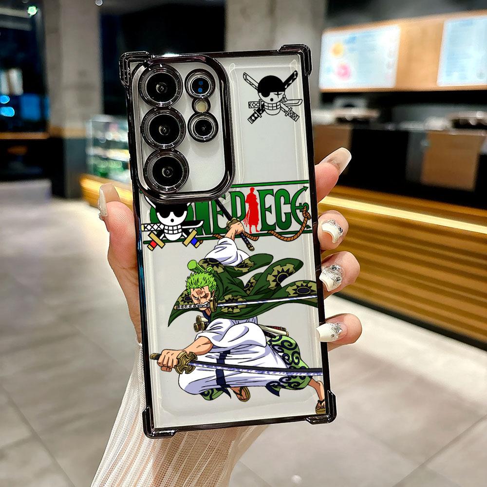 Luffy Zoro Cartoon Coque For Galaxy S26 Ultra One Pieces Phone Case For Samsung S26 S25 S24 S23 S21 Ultra S20 FE S25 Plus Cover