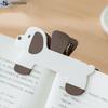 Creative Puppy Shape Design Practical Bookstore Note Clip Plastic Book Clip Simple Reading Auxiliary Fixed Book Clip Bookmark