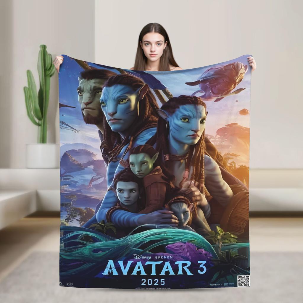 Avatar 2025 Blanket  Super Warm Funny Plush Throw Blanket For Kids Adult Living Room Flannel Bedspread Bed Cover
