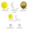 114pcs Yellow Gold Balloons Arch Kit Set Baloons Wedding Garland Birthday Party Decorations