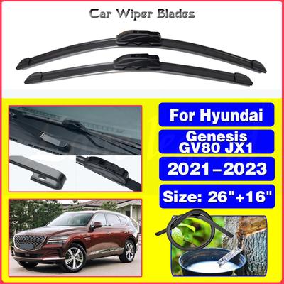 Balais d'essuie-glace avant pour Hyundai Genesis GV80 JX1 Balais pour pare-brise d'automobile Accessoires Auto 26"+16"""