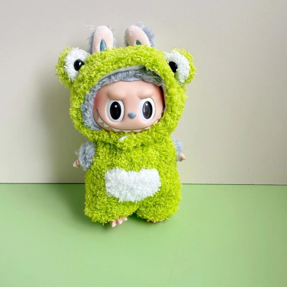 17cm Roztomilé Mini Plyšové Oblečení pro Panenky Oblečení Doplňky Pro Korea Kpop Exo Labubu II Idol Panenky Sedící Párty Oblečení DIY Dárek