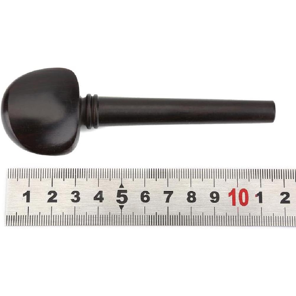 4pcs Cello Tuning Peg No Hole Ebony Wood 4/4 Cello Peg Elegant Musical Instruments Parts Cello Tuning Pegs Cello Tuning Pegs 4/4 Cello Tuning Pegs