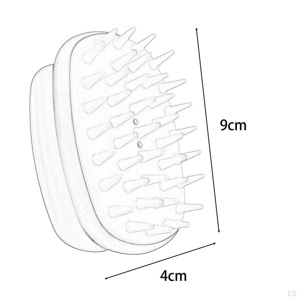 Hair Scalp Massager Scrubber Soft Pins Manual Head Massage Brush Brushes for