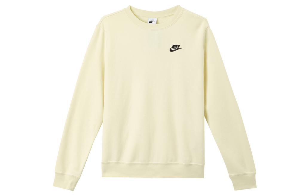 Nike Sweatshirts Women's Coconut Milk Crew Neck Moderate Regular DQ5474-113