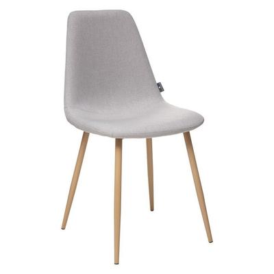 Vintage Style Chair "Marylin" Imitation Beech Metal Legs Atmosphera - Light Gray