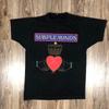 Vintage 1989 Simple Minds European Tour Black T-Shirt Cotton Size S-4XL LI1554 Unisex T-Shirt