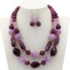 Noble Beaded Necklace Fashion Wear-resistant Ideal Gift Female Dangle Earrings Set