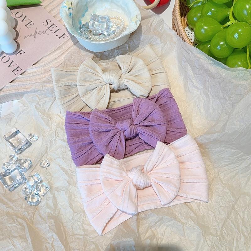 3 stk Baby Jente Sløyfer Pannebånd Nyfødt Turban Hårbånd Tilbehør Barn Hårbånd Utendørs Småbarn Barn Hodebånd Hårtilbehør