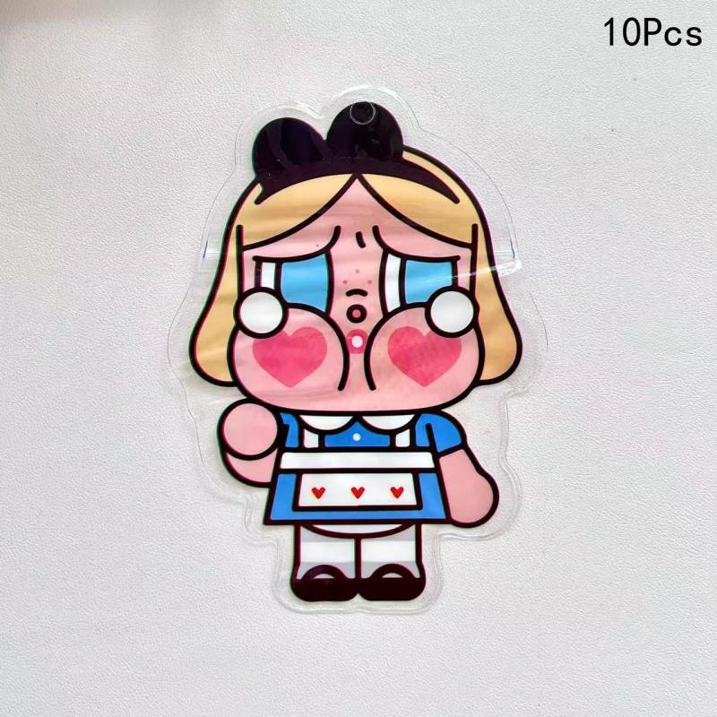 10Pcs Cartoon Crying Baby Ziplock Bag Special-Shaped Packaging Bags Snacks, Biscuits And Candy Storge Bags Thickened Bag