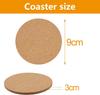 50/1PCS Natural Wooden Cup Mat Heat Insulation Pads Non-Slip Cork Coaster Tea Coffee Mug Drinks Holder DIY Table Decor Tableware