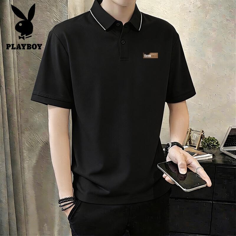 Playboy Men s 2026 Summer Short Sleeve Polo Shirt 2XL