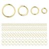 100PCS 18K Gold Plated Jump Rings 3-8mm Non Tarnish Open Jump Rings for Jewelry Making DIY Necklace Bracelet Earrings Supplies