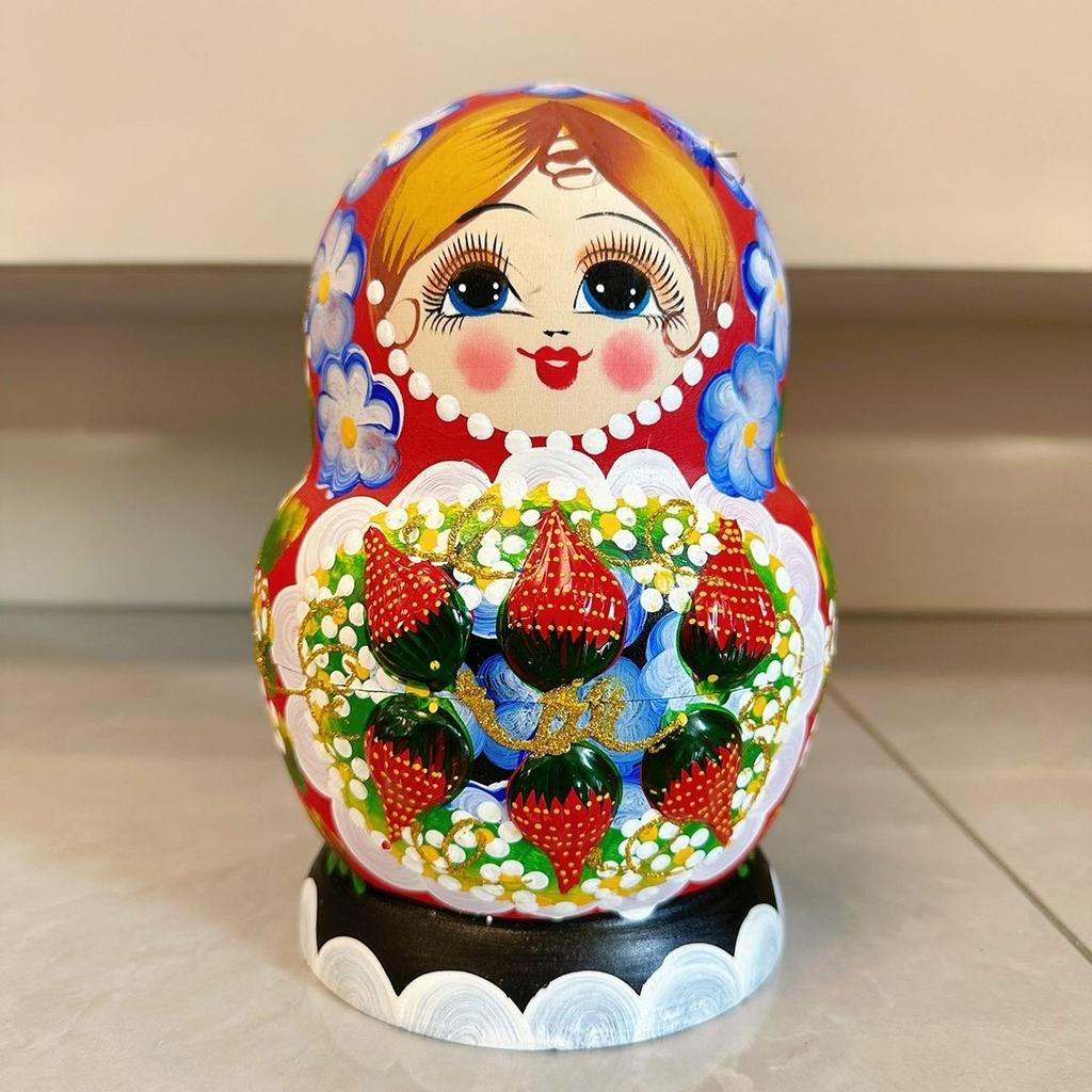 Russian 15-layer Matryoshka Linden Pure Handmade Wooden Handicrafts Painted and Made Exquisite Ornaments Russian Nesting Dolls