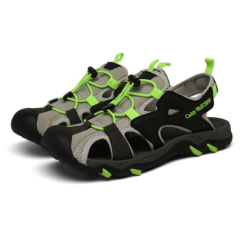

Summer Beach Sandals for Men and Women 44 зелений/сірий колір