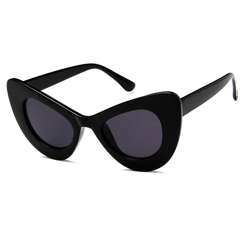 Luxury Designer Oversized Cat Eye Sunglasses Women Vintage Sweet Sexy Ladies Big Frame UV400 Sun Glasses