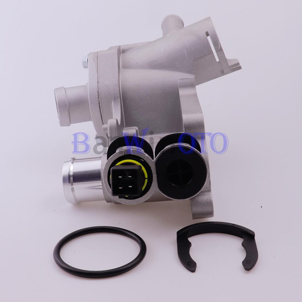 032121111BA Aluminum Thermostat Housing Engine Coolant Outlet Fit for Volkswagen Jetta Golf Seat Leon Skoda Octavia 032121111AE