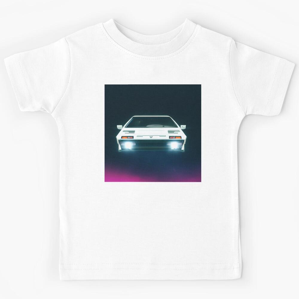 Future dreams of the past - Flying white car Kids T-Shirt 140