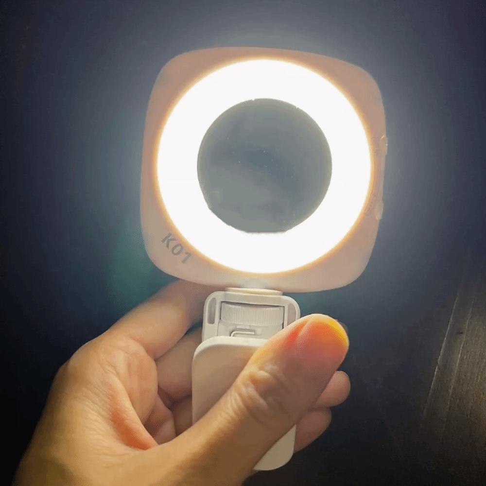 Portable Phone Selfie Light Rechargeable LED Phone Fill Light Mobile Phone Fill Light Vlog