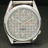 VINTAGE SEIKO 5 AUTOMATIC REFURBISHED JAPAN MENS GREY COLOR DIAL WATCH a440407-4 Sk-a440407