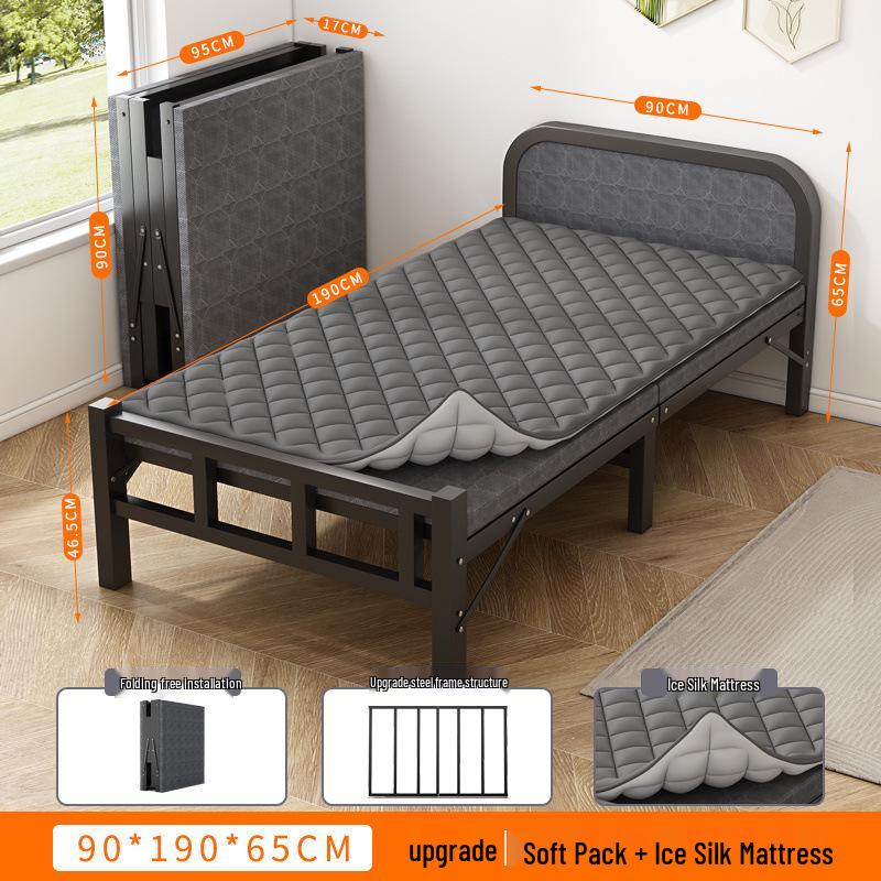 Portable Folding Recliner: Multi-Functional Single Bed for Home, Office, or Camping