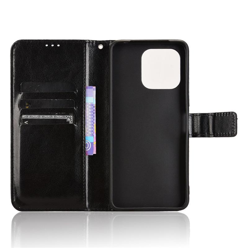Youmi Umidigi G6 5G Leather Flip Case with Card Slot & Lanyard - Crazy Horse Pattern
