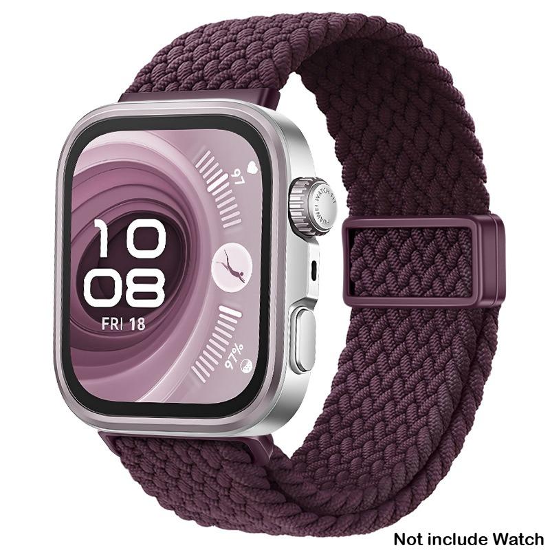 

Magnetic Nylon Loop Strap for Huawei Watch Fit 4Pro/Fit4/3 Elastic Braided Watchband Band for Huawei Fit3 Fit4 Fit 4Pro Bracelet For Huawei Fit 4 Pro Вишня