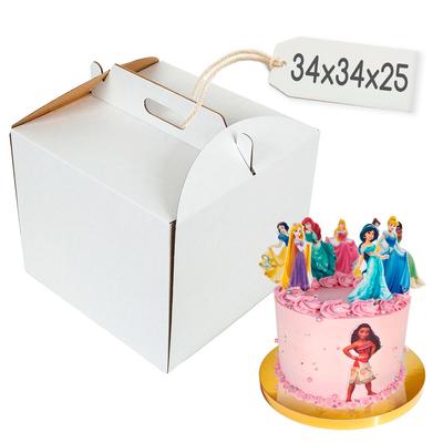 Cake Box 34×34×25 Cm White Brand4cake