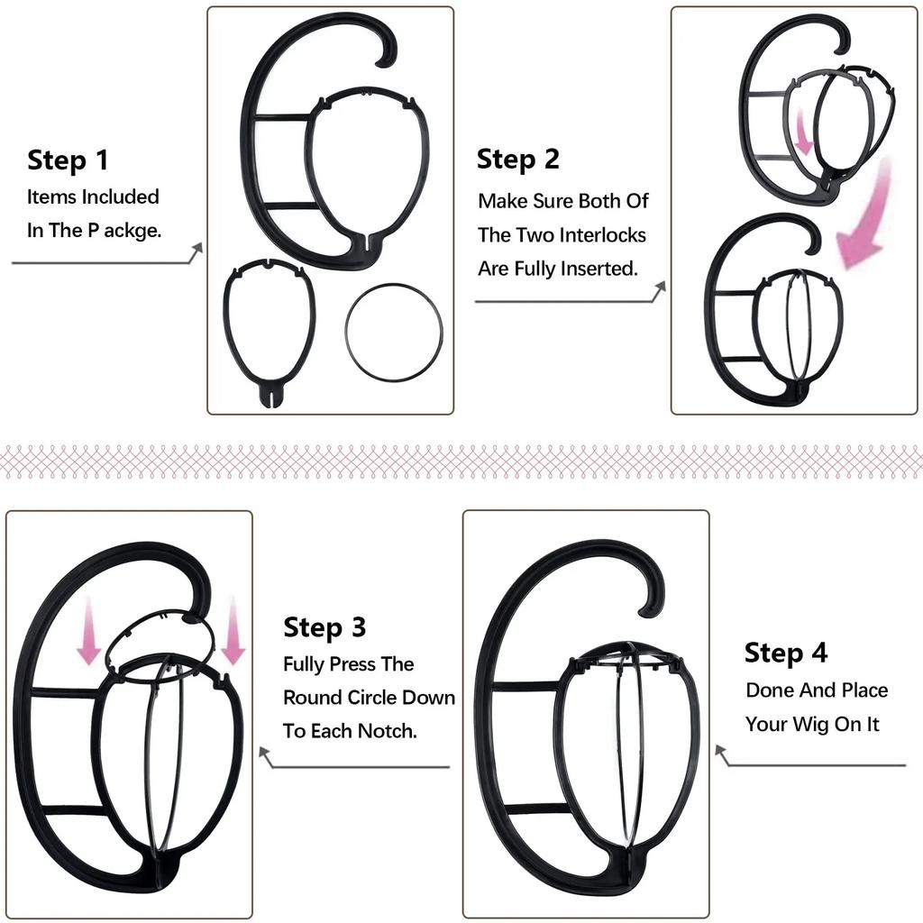 Wig Hanger Portable Hanging Wig Stand for Wigs and Hats Collapsible Wig Dryer Durable Wig Hanging Stand Collapsible Wig