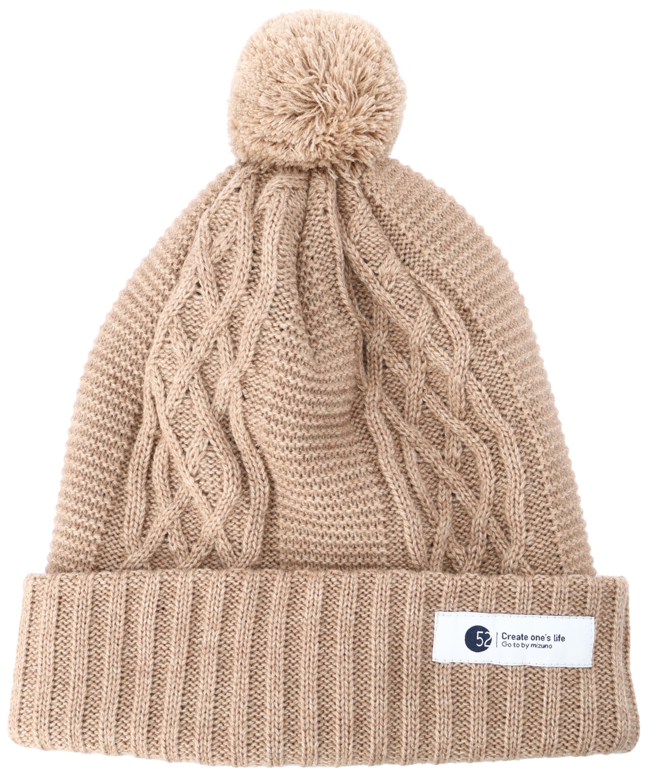 

Mizuno Breath Thermo Knit Cap, Moisture-Wicking and Heat-Generating, Outdoor Hat, Women s, Beige Heather, Size B2JWA701