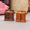 1/12 Dollhouse Simulation Washing Basin Cabinet Dollhouse Bathroom Sink Furniture Decoration Toy Micro Scene Construction Prop