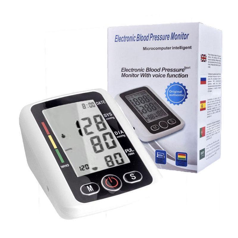 Wrist Blood Pressure Monitor for Home Use - Elderly Friendly, Rechargeable, Voice-Activated