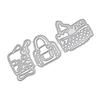 3 Women's Bags Frame Metal Silvery Stencil Embossing Cutting Dies For Diy Scrapbooking Paper Album Cards Making