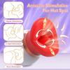 Giocattoli sessuali per adulti per donne Masturbazione Succhiatore Vibratore Femminile con Lingua Leccare Cunnilingus Stimolatore Orale per Capezzoli Clitoride 18