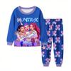 Children's Fashion Suit Skirt Round Neck Long Sleeve Top Pants