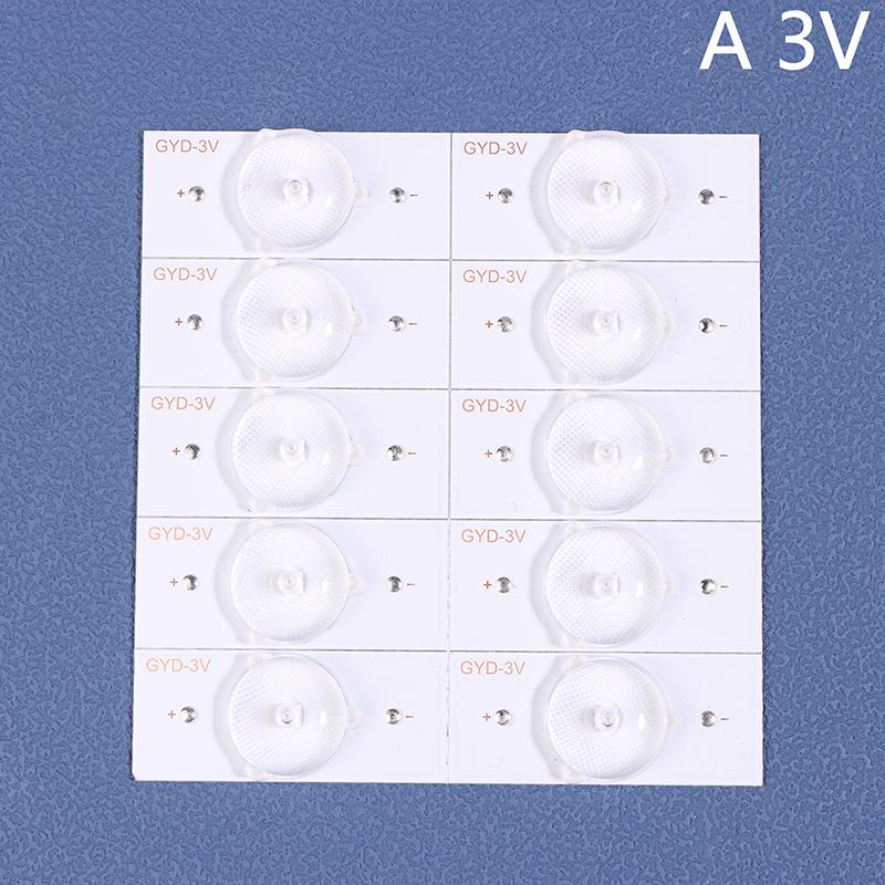 

10 шт. светодиодных бусин 3 В 6 В ЖК-телевизор светодиодные бусины SMD световые бусины универсальные алюминиевые режущие полосы подсветки телевизора для ремонта светодиодных телевизоров 32-65 дюймов