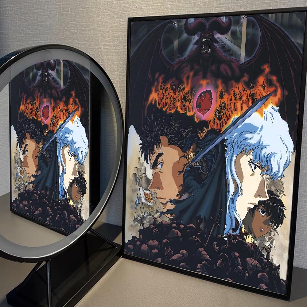 Amine BERSERK Poster Home Furnishing Highend Kraft paper Poster Wall Painting Study Home Living Room Decoration