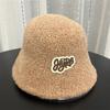 Hat women's autumn and winter new Maillard plush bucket hat basin hat retro warm face small bucket hat