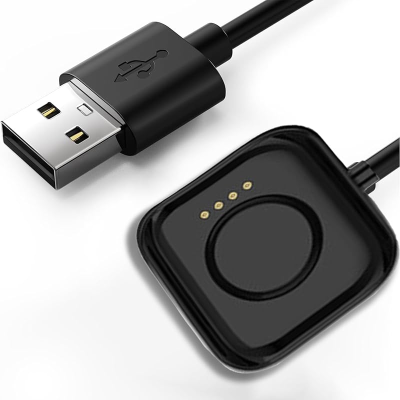 

Compatible with OnePlus Watch 3 Charger, Lamshaw USB Charging Dock Cable Compatible with OnePlus Watch 3, 2, 2R Smartwatch (2 Pack-Black+Black) чёрный