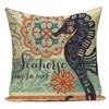 Fashion Nordic Style Marine Biology Conch Crab Octopus Cushion Cover Sea Whale Home Pillow Case Custom Pillows Covers
