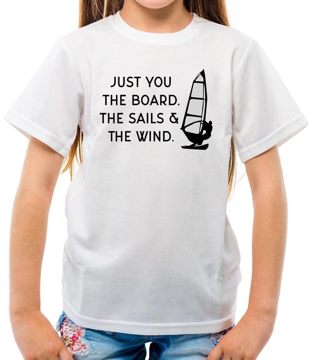 Just You, The Sails & The Wind - T-Shirt - Windsurf Sailing 160