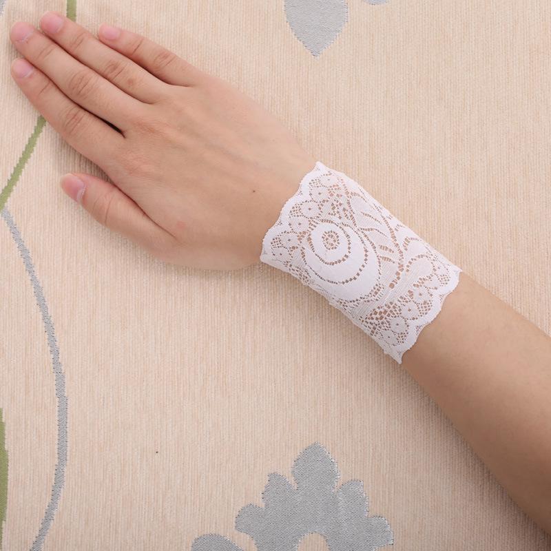 Summer Thin Lace Wrist Support - Women's Breathable Scar Cover Tattoo Sun Protection Gloves