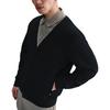 Nike Dri-Fit 24.7 Impossible Soft V-Neck Sweat-Wicking Long Sleeve Knit Top Men Tops Black Dark-Smoke-Grey HQ6949-010
