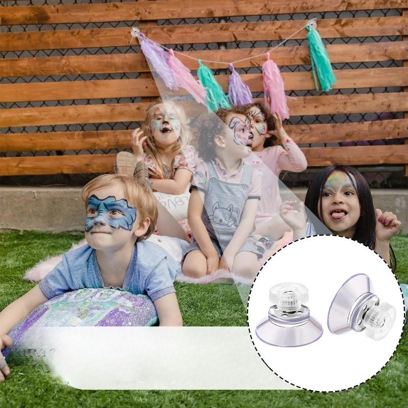 5/10 Suction Cups with Screw Plastic Suction Cup Holder PVC Suction Cups with Screw Nuts Suitable for Bathroom Windows and Car Sunshades