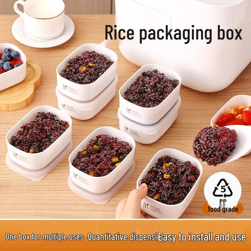 Meidi 280ml Rice Portion Freezer Containers, 5-Pack