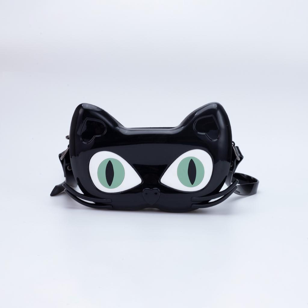 Neue Mode PVC Jelly Bags Damen Schultertaschen Kinder Niedliche Katze Langlebig Schmutz Einfach zu Waschen Freizeit Kleine Quadratische Taschen Umhängetaschen