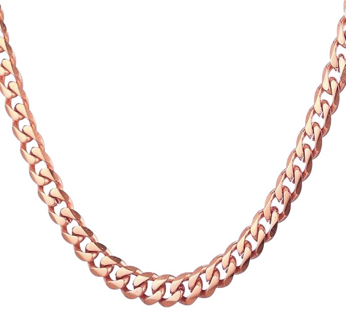 

Pure copper pure kihei purple electromagnetic hypersensitivity pure jump ring is also pure purple women [Sanyu Trade] necklace, 99.9% copper, chain,